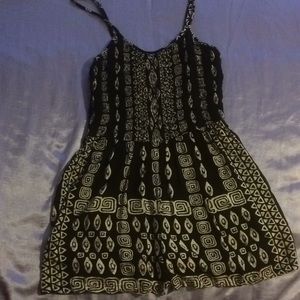 Black/Cream M Romper
